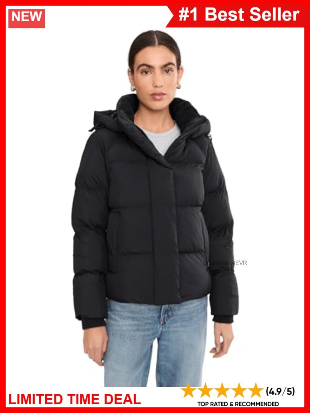 Levi's Cloud Puff Hooded Puffer Jacket Water Resistant Coat